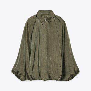 Viral Zara PUFFED BOMBER JACKET ZW COLLECTION M